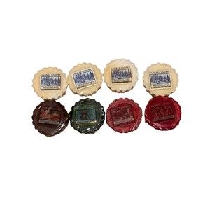 Lot of 8 Yankee Candle Wax Tart Melts Christmas Holiday Mixed Scents Winterland